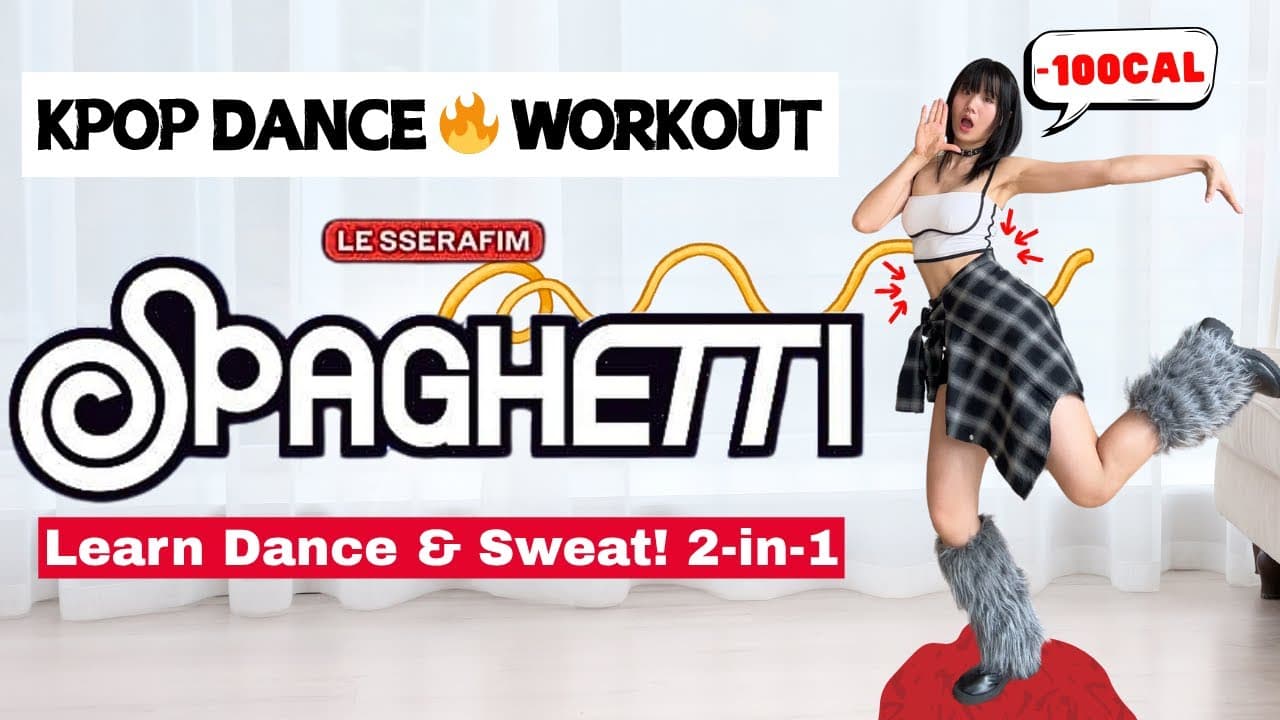 Tingting teaching LE SSERAFIM Spaghetti choreography